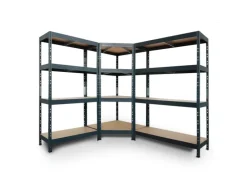 Ar Shelving Rivet Set 180 x 180 x 210 x 45 cm mit 4 HDF-Böden Anthrazit