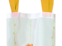 Arsvita Bistrogardine mit Schlaufen 150 cm x 45 cm Orange Blumen