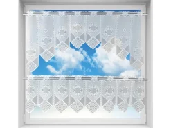 Arsvita Bistrogardinen-Set mit Stangendurchzug Mona 2-teilig Barbara 160 cm x 30 & 60 cm