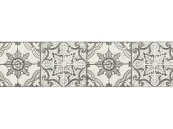 A.S. Création Borte selbstklebend Fliese 5 m x 13 cm Schwarz-Weiß