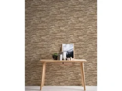 A.S. Création Tapete Stein-Optik Braun und Beige 53 cm x 10,05 m AS-958332