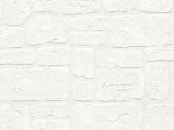 A.S. Creation Strukturprofiltapete Dekora Natur Stein Weiß FSC®