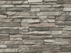 A.S. Creation Vliestapete Dekora Natur 6 Stein Grau FSC®