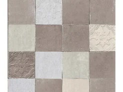 AS-Creation Vliestapete New Walls Fliesen Matt Leicht Strukt. Grau Creme FSC®