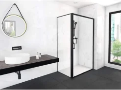 Aurlane Glasdusche Factory Front 80 cm x 120 cm x 200 cm