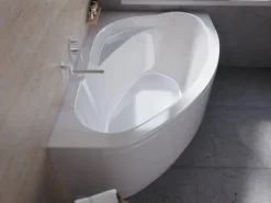 Bad Land Badewanne Eckwanne MAREA 150x100 Rechts Ablauf Füße