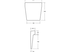 Bad Land Badewanne Eckwanne INTIMA SLIM 180x125 Links Mit Styroporverkleidung Und 2x Kopfstützen Ablauf Füße