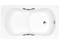Bad Land Badewanne Rechteck ARIA REHAB 120x70 Mit AcrylSchürze Und Handgriffen Ablauf Füße