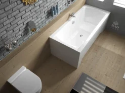 Bad Land Badewanne Rechteck INES 190x90 Ablauf Füße