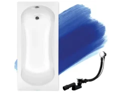 Bad Land Badewanne Rechteck ARIA 130x70 Ablauf Füße