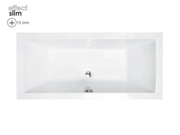 Bad Land Badewanne Rechteck QUADRO SLIM 190x90 Ablauf Füße