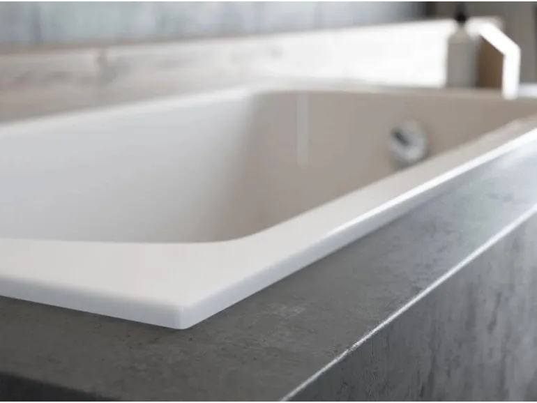 Bad Land Badewanne Rechteck QUADRO SLIM 190x90 Ablauf Füße