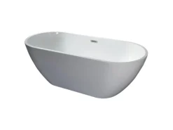 Bad Land Freistehende Badewanne ASGER 170x75 + Ablauf
