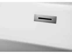 Bad Land Freistehende Badewanne ASGER 170x75 + Kopfstütze KODI + Ablauf