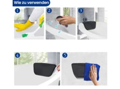 Bad Land Freistehende Badewanne ASGER 170x75 + Kopfstütze KODI + Ablauf