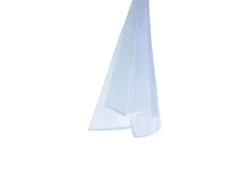 Bagnoxx Schleiflippendichtung Doppelte Weichlippe 1m für 6mm Glas Transparent