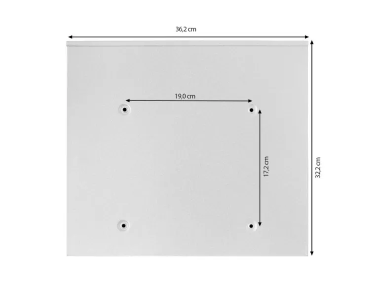 Banjado Briefkasten Weiß 36.2x32.2x10cm Groß / Inkl. Montagematerial & 2 Schlüsseln / Mit Namensschild Motiv Zwergenhausen