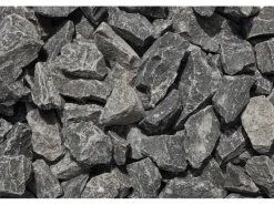 Basaltbruch Schwarz 25 - 50 mm 25 kg PE-Sack