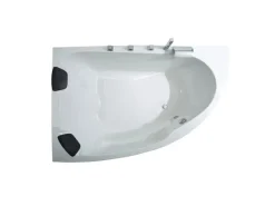 Basera® Eck-Badewanne Guam Links 2 Personen 180 x 130 cm