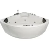 Basera® Indoor Eck-Whirlpool Badewanne Futuna Classic 140 x 140 cm