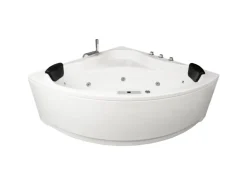 Basera® Indoor Eck-Whirlpool Badewanne Malai Classic 150 x 150 cm