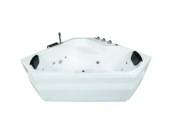 Basera® Indoor Eck-Whirlpool Badewanne Capri Premium 145 x 145 cm