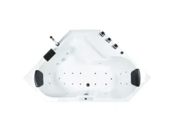 Basera® Indoor Eck-Whirlpool Badewanne Capri Premium 145 x 145 cm