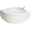 Basera® Indoor Eck-Whirlpool Badewanne Korfu Premium 155 x 155 cm