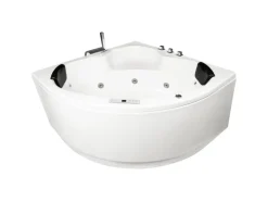 Basera® Indoor Eck-Whirlpool Badewanne Maui Premium 130 x 130 cm