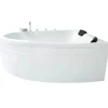 Basera® Indoor Eck-Whirlpool Badewanne Guam Rechts 2 Personen Classic 180 x 130 cm