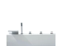 Basera® Indoor Whirlpool Badewanne Naxos Classic 190 x 90 cm