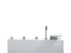 Basera® Indoor Whirlpool Badewanne XXL Wave 2 Personen Classic 180 x 130 cm