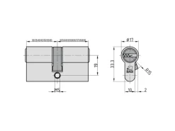 Basi - BM - Profil-Doppelzylinder - 45/65 mm - Gleichschließend