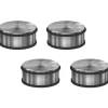Basi - Boden-Türstopper - SET - 4x BTS 20 - Edelstahl - 4X7704-0026
