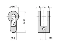 Basi - Buntbarteinsatz - BE 90 - Nr. 3 - Gleichschließend - 9000-0003