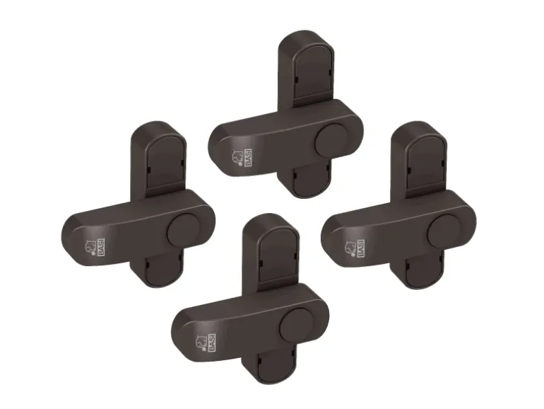 Basi - Fenster- und Fenstertürenzusatzsicherung - SET - 4x FS 500 - Braun - Einflügelig - 4x1100-0051