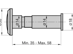Basi - Türspion - TS 680 - Messing Verchromt - 6800-0002