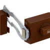 Basi - Türzusatzschloss - KS 500 - Dornmaß 45 mm - Braun - Käntige Ausführung - 2-Tourig -mit Sperrbügel - 1304-0204
