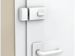 Basi - Türzusatzschloss - KS 500 - Dornmaß 70 mm - Weiß - Käntige Ausführung - 2-Tourig - 1305-0201