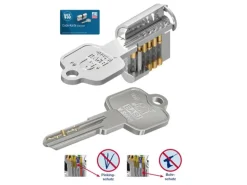 Basi - V55 - Profil-Doppelzylinder - 50/50 mm - Verschiedenschließend - Not- und Gefahrenfunktion