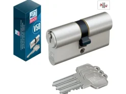 Basi - V50 - Profil-Doppelzylinder - 45/50 mm - Verschiedenschließend - Not- und Gefahrenfunktion