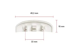 Bauheld Fenster Wasserschlitzkappen 25 bis 30 mm 30 Stück Ral 9003