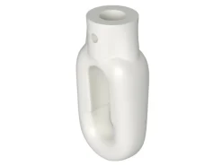 Bauheld Markisenöse Oval 12 mm Ral 9016 für Fleischerhaken