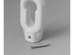 Bauheld Markisenöse Oval 12 mm Ral 9016 für Fleischerhaken