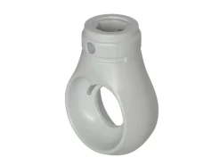 Bauheld Markisenöse Rund 10 mm Ral 7035 für Kugelhaken