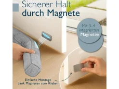 Beautissu Levante MM Zugluftstopper 6,5x100cm Grau