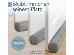 Beautissu Levante MM Zugluftstopper 6,5x100cm Grau