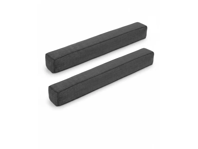 Beautissu Levante MM Zugluftstopper 6,5x120cm Dunkelgrau 2tlg