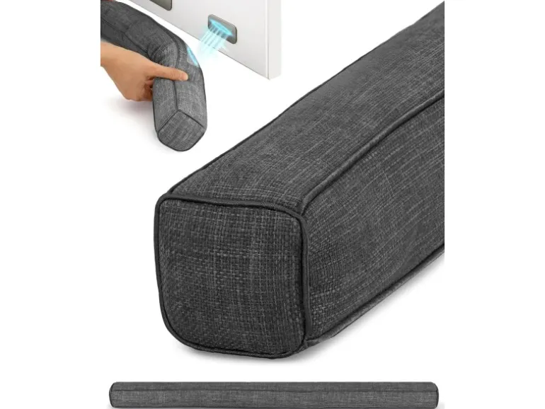 Beautissu Levante MM Zugluftstopper 6,5x120cm Dunkelgrau 2tlg