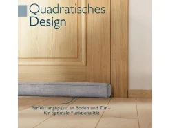 Beautissu Levante OM Zugluftstopper 6,5x140cm Grau